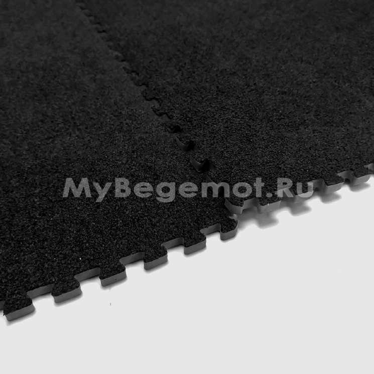 Детский мягкий пол с ковролином NEEU 60x60 см, чёрный 10