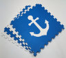 Набор "Моряк", мягкий пол EVA KIDS, 50Х50х1 см, бело-синий