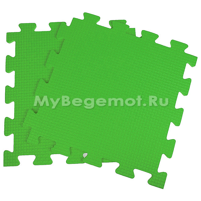 Покрытие для спортзала 75х75x1 см, 55 Shore A, салатовое