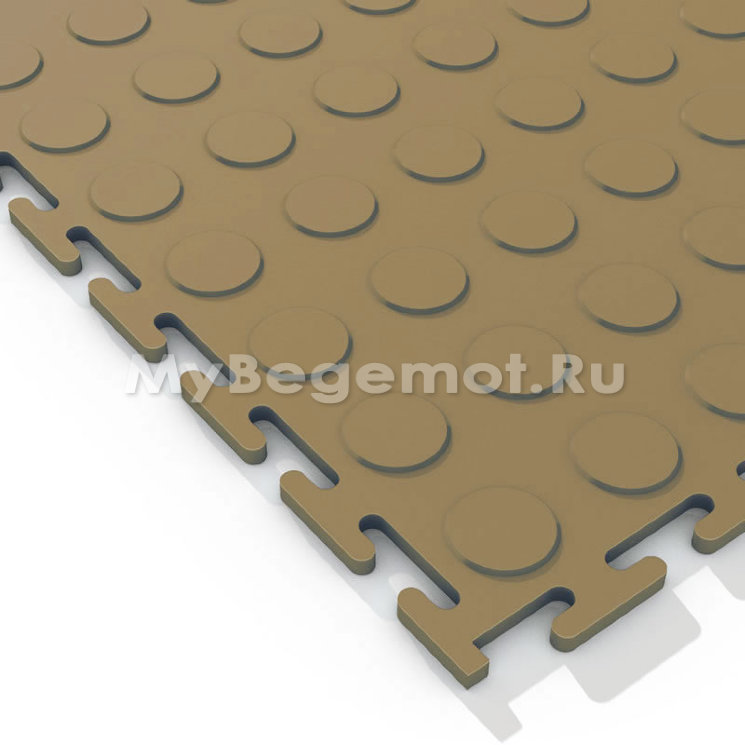 Модульное напольное ПВХ покрытие M-TILE HARD STUDDED, 7 мм