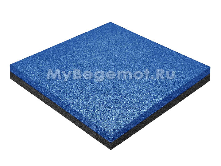 Резиновая плитка M-KORT STANDART, 500x500х40 мм, синяя